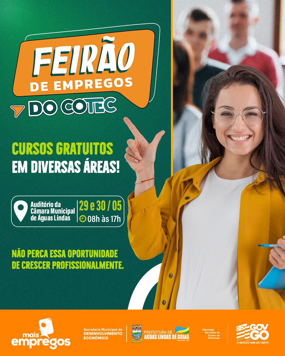 FEIRÃO DE EMPREGOS E CURSOS